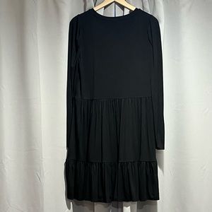 LOFT Black Jersey Knit Dress